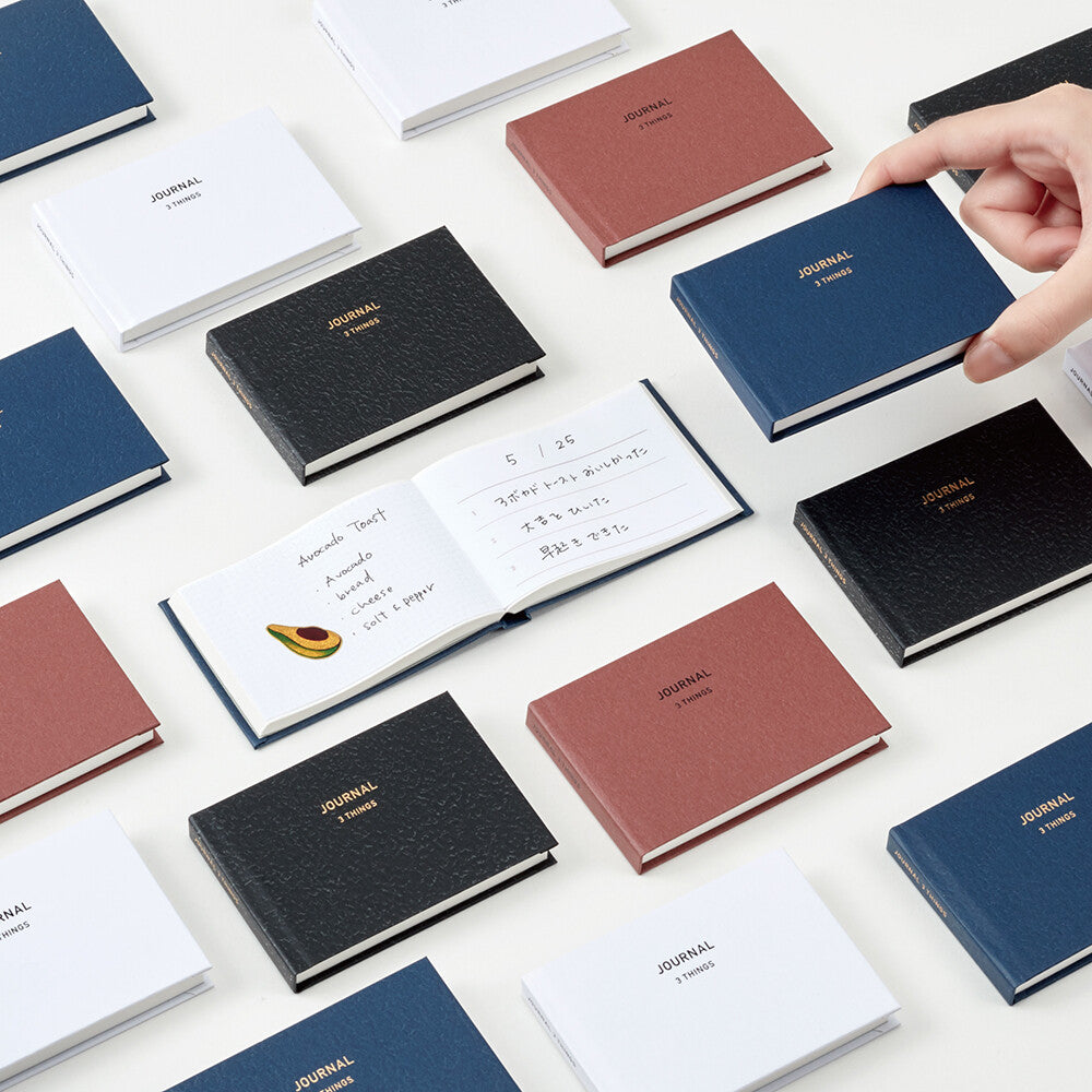 DAIGO Mini Date-Free Diary - Easy Journal 3 Things