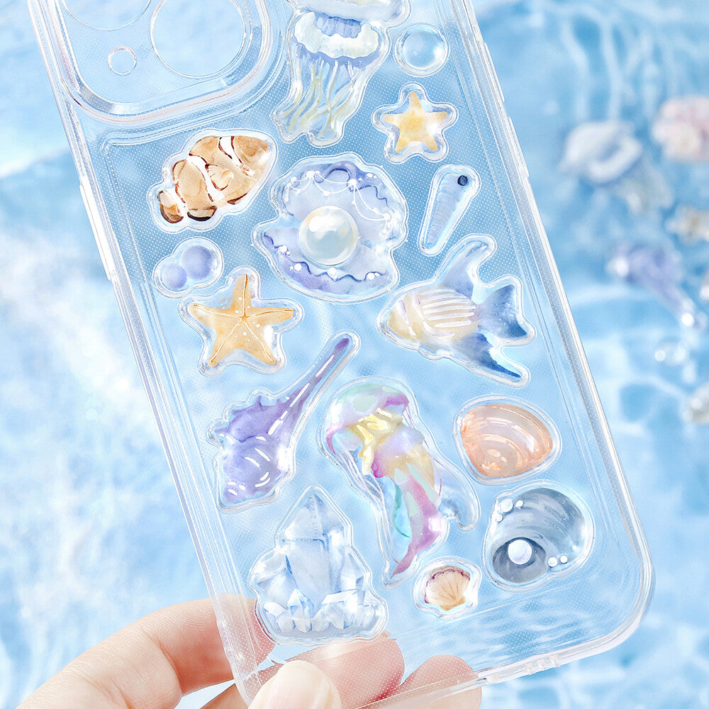 BGM 3D Sticker Sheet - Kyururun - Sea Creatures