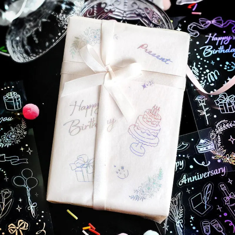 BGM - Foil Stamping Iride Sticker Sheets - Gift