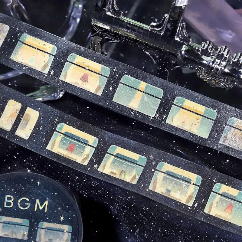 BGM Life Washi Tape - Foil Stamping - Sleeping Train in the Stars