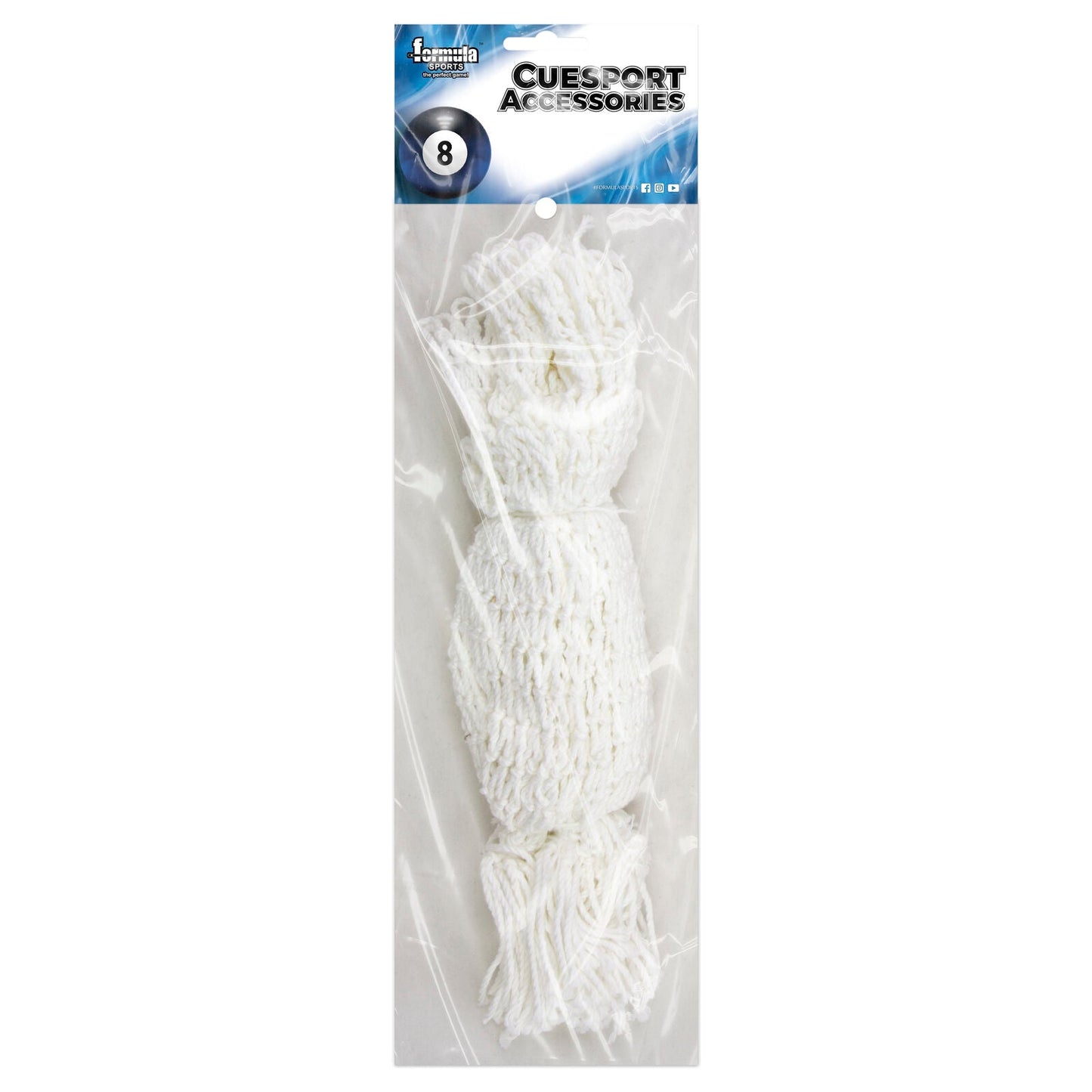 6 x Ball Pockets - White Cotton Mesh 10"