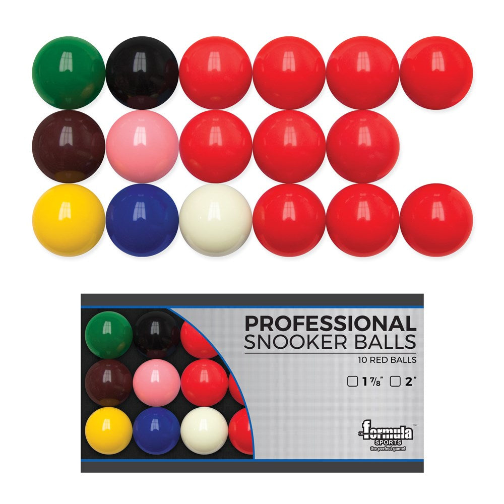 FORMULA - Professional Snooker Balls 2" Boxed