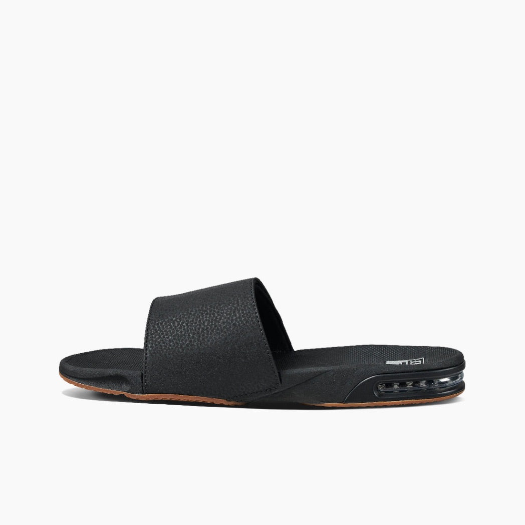 REEF - FANNING SLIDE | BLACK/SILVER