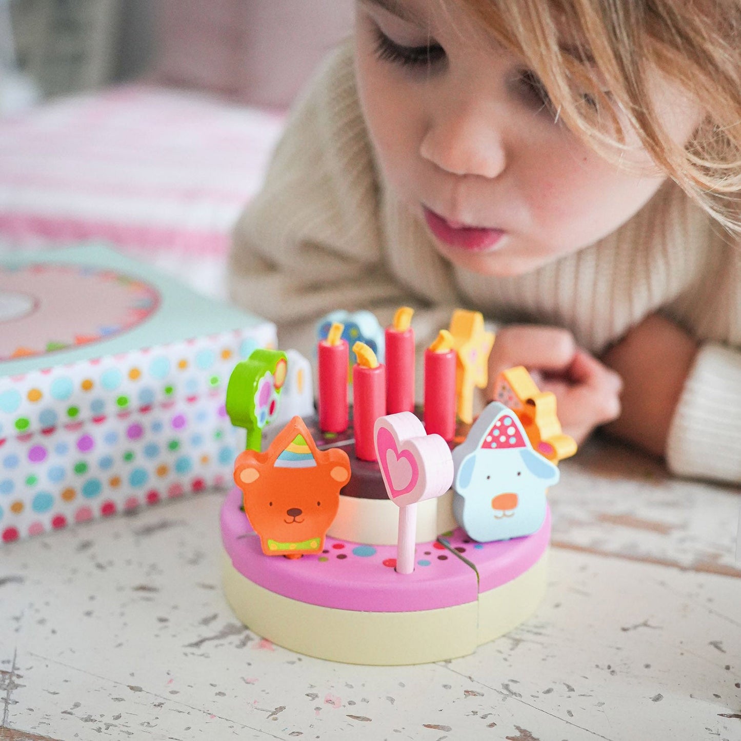 Djeco Wooden Birthday Cake