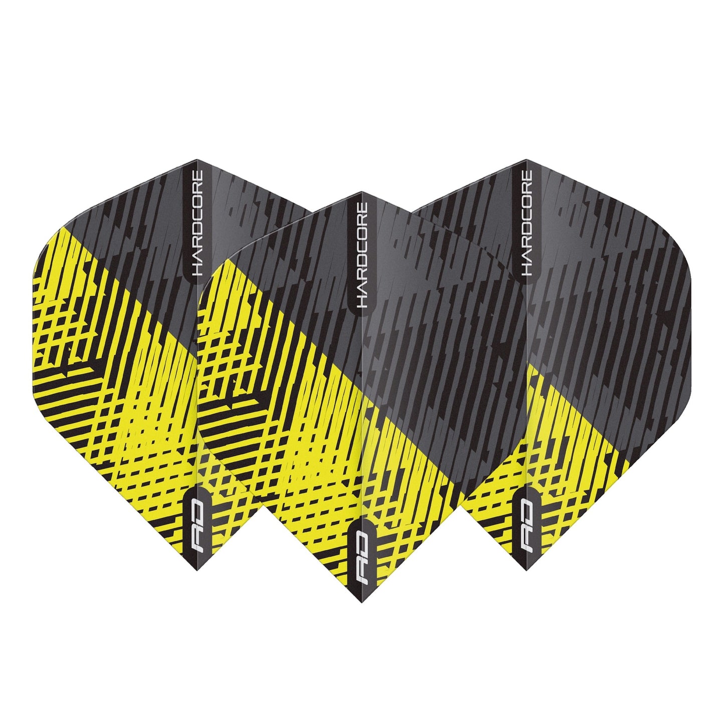 RED DRAGON - Hardcore Radical Fleck Flights - Black and Yellow