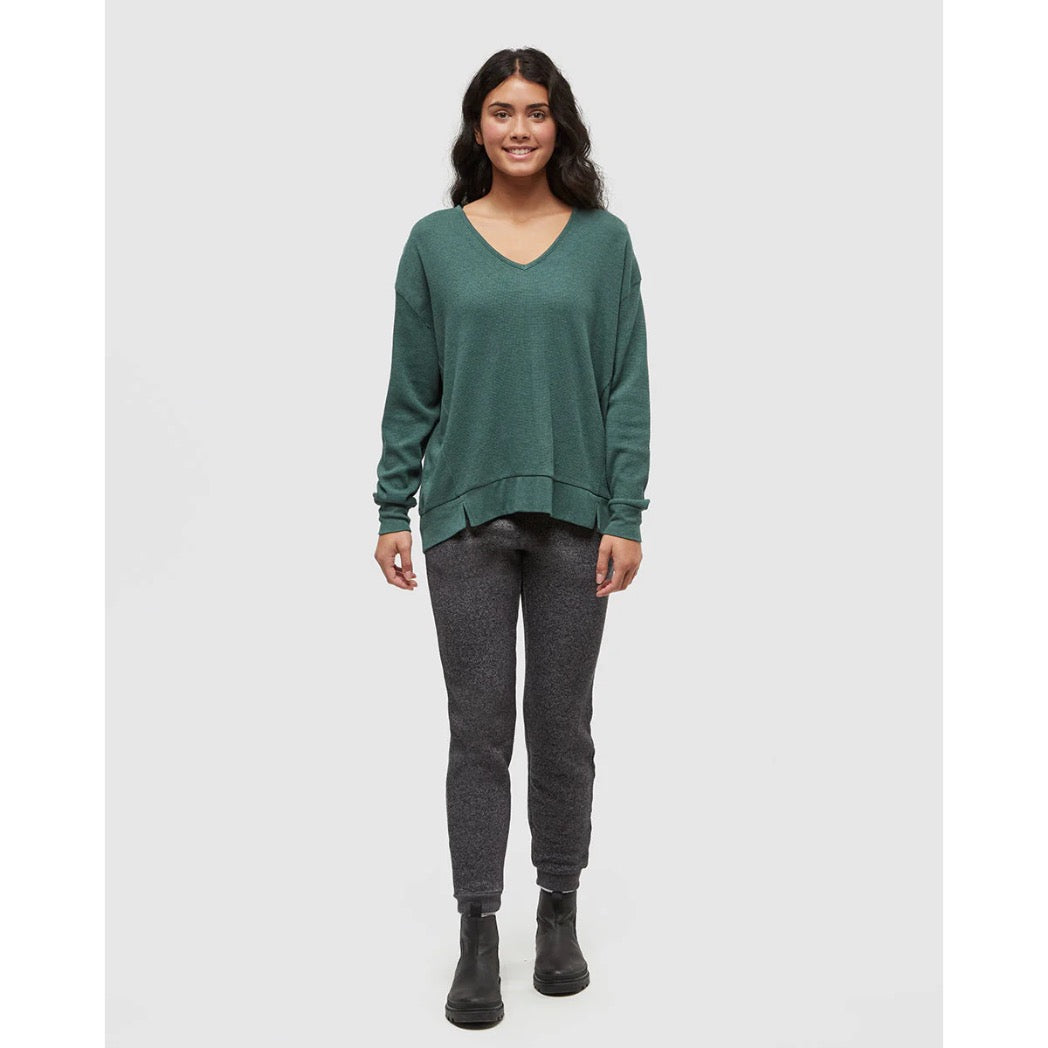 TENTREE - MEYER LONGSLEEVE | Forest Pine Heather