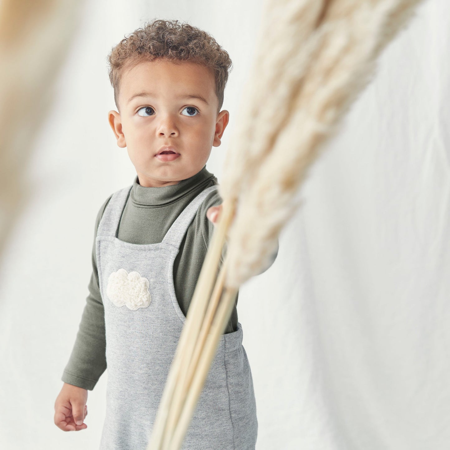 Khaki Cloud Roll Neck Bodysuit 2 Pack