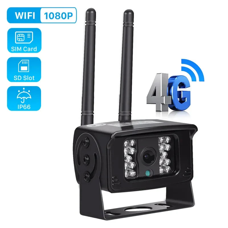 4G Sim Card Bus Rear Camera CCTV Security Cameras Fleet Security System with IR Night Vision