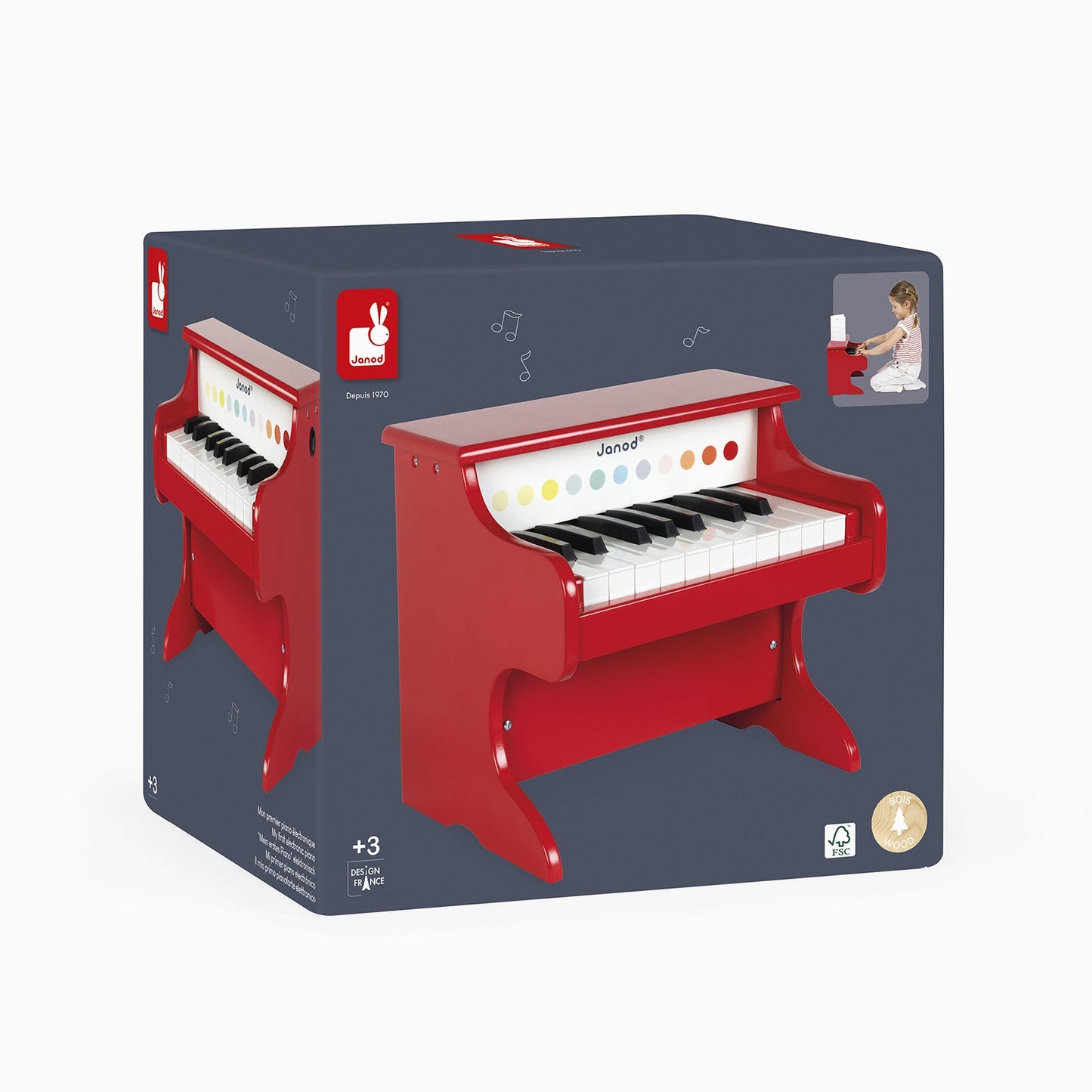 Janod My First Electronic Piano - Confetti