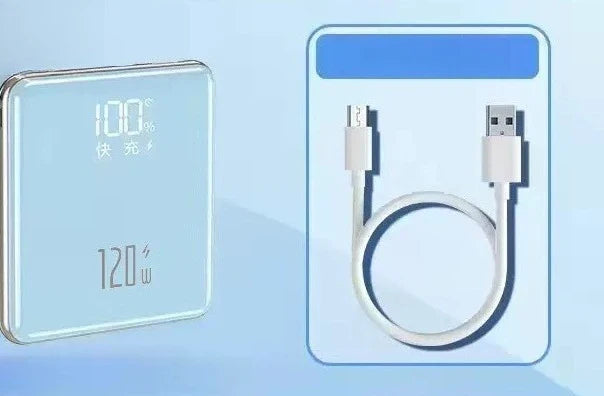 20000mAh Power Supply Suitable for Fast Charging Large Capacity Compact, Portable Ultra-thin Portable 120W Power Bank