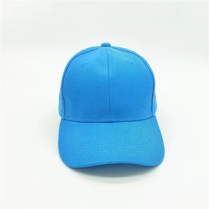 Adult solid acrylic baseball cap Curved visor hats Men women casual plain trucker cap Adjustable sun hats casquette Dad hats
