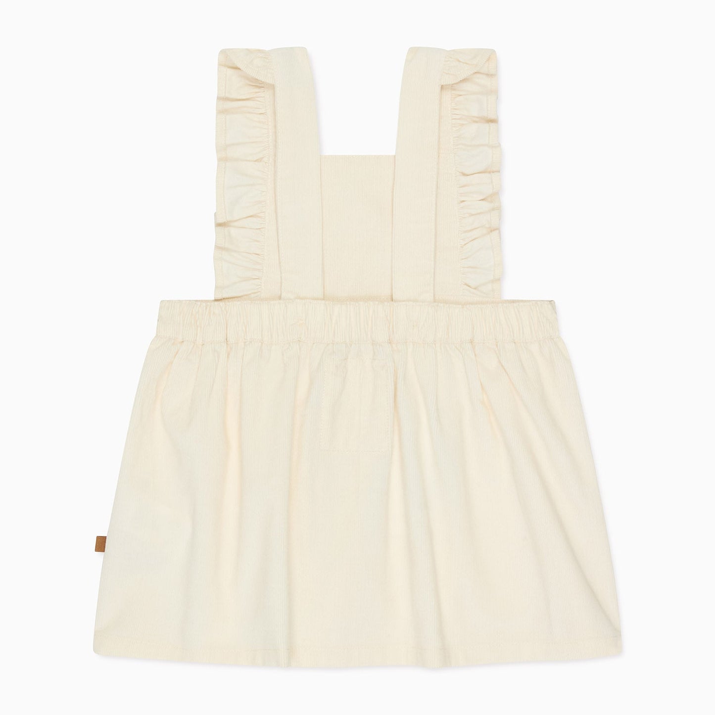Corduroy Frilled Pinafore Dress