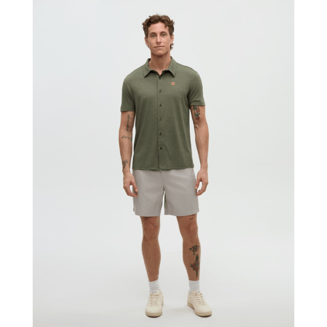 TENTREE - HAWTHORN SHIRT | Deep Olive Heather