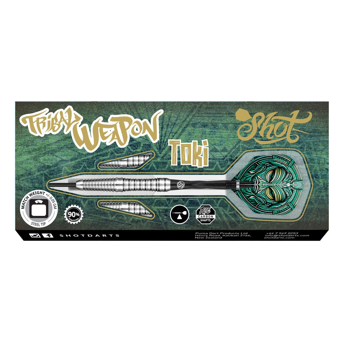 SHOT - Tribal Weapon TOKI Darts - 90% Tungsten - 26g