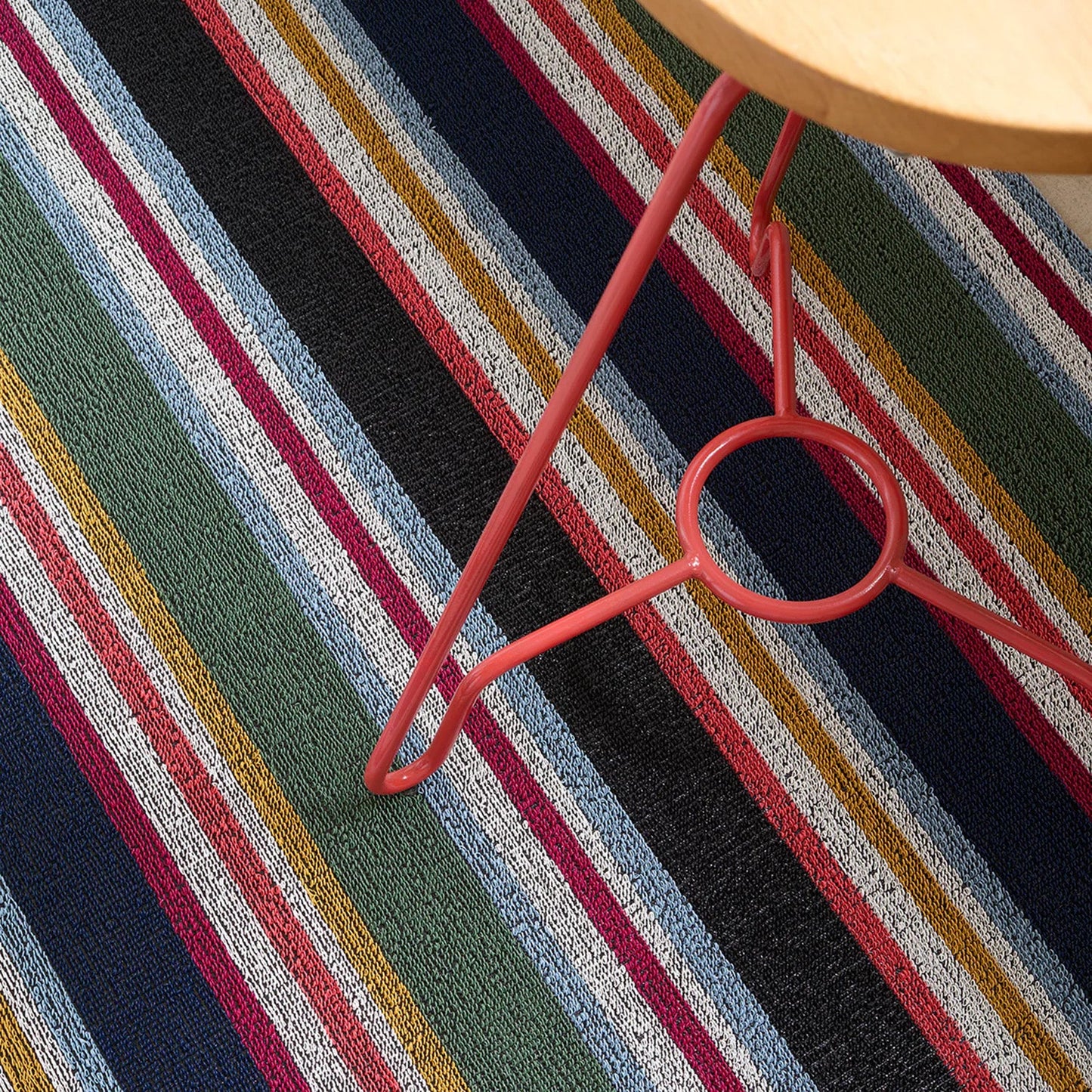 chilewich | shag doormat 46x71cm (18x28") | shuffle stripe petunia