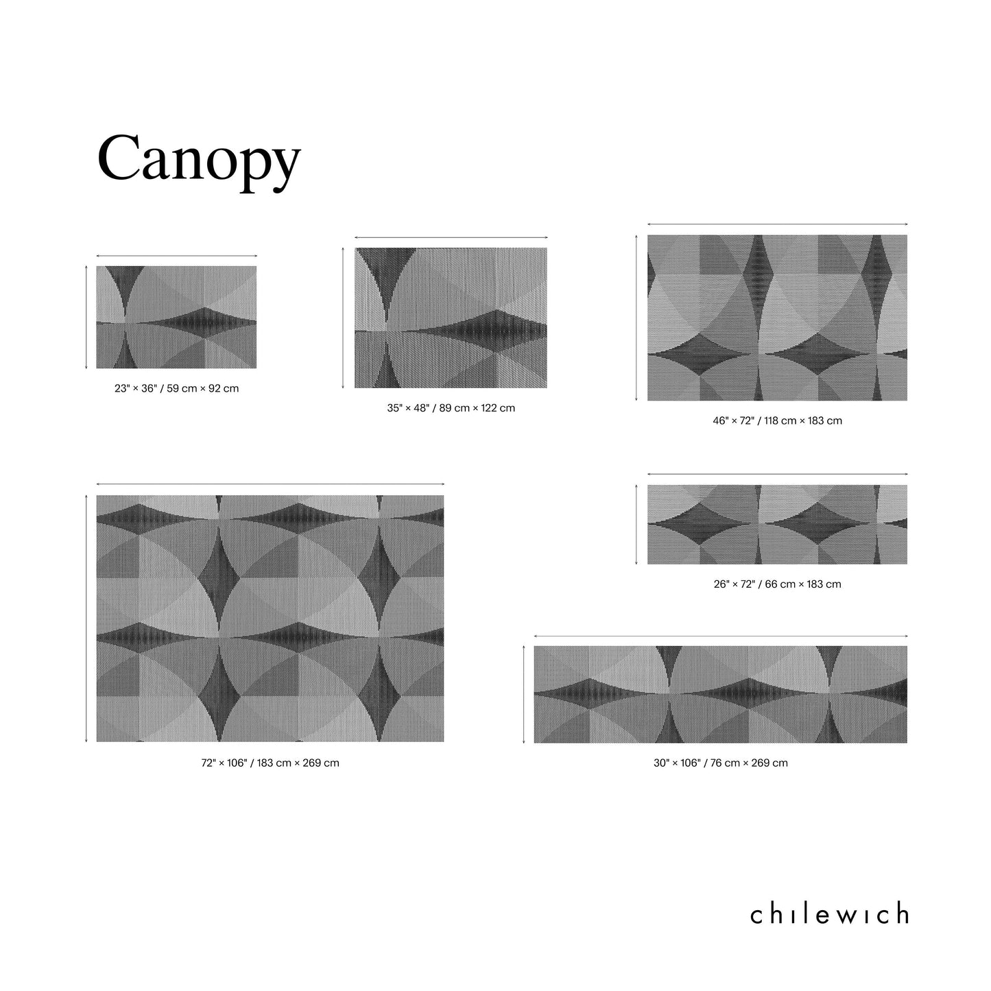 chilewich | woven floormat 76x269cm (30x106") | canopy honey