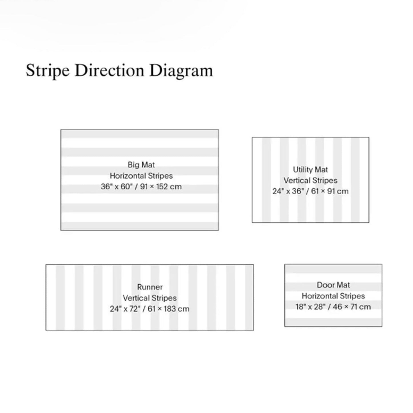 chilewich | shag doormat 46x71cm (18x28") | duo stripe mocha
