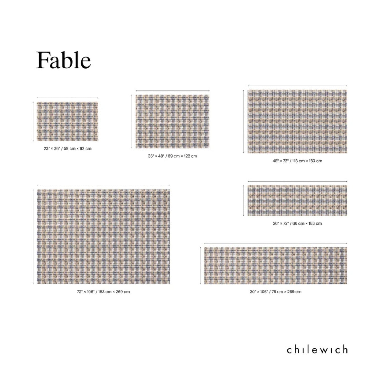 chilewich | woven floormat 89x122cm (35x48") | fable coast