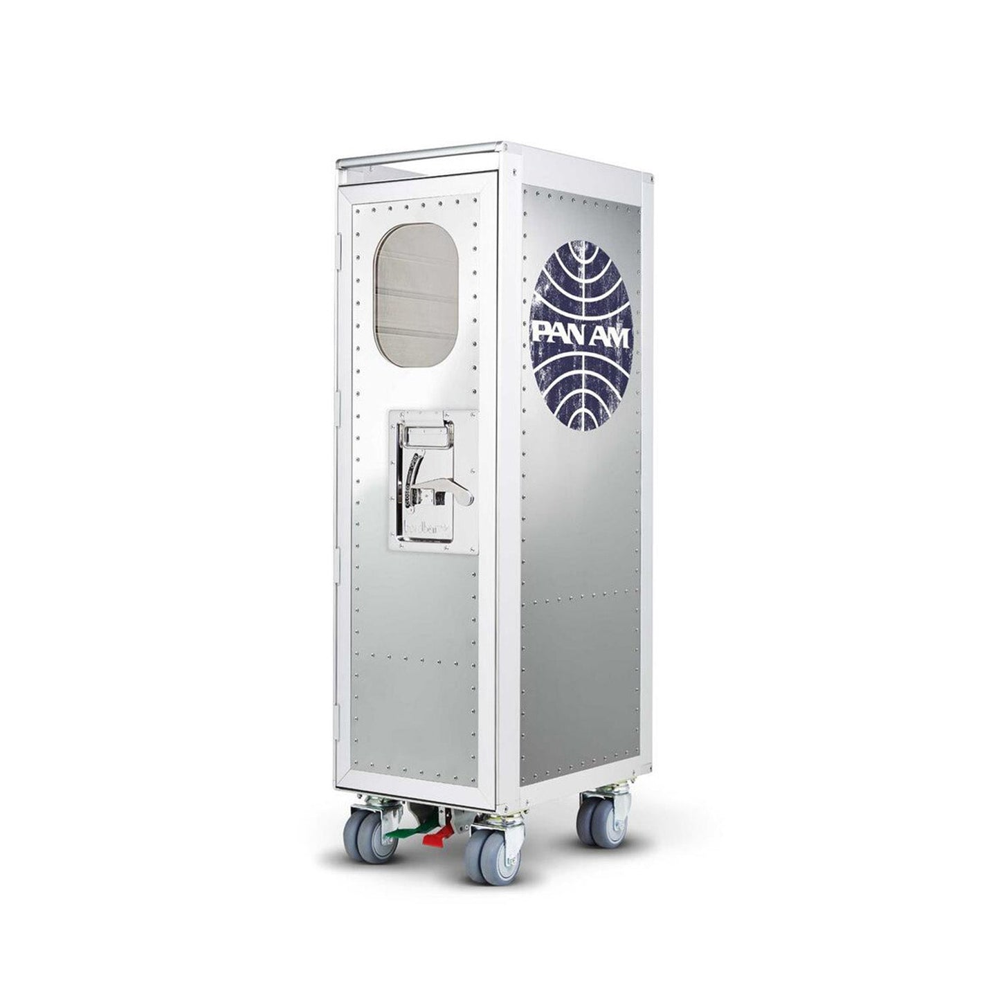 bordbar | rivet rocker trolley | OUTER TROLLEY ONLY - aluminium with window