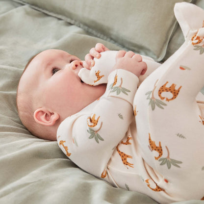 Giraffe Print Clever Zip Sleepsuit