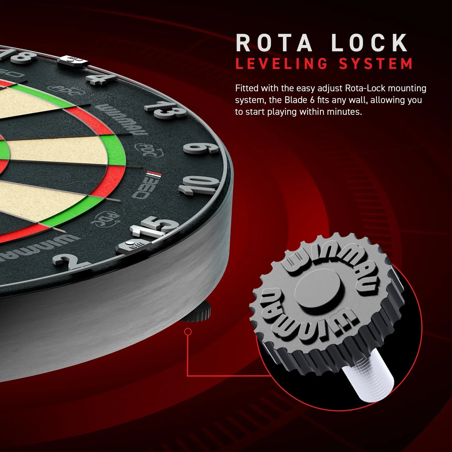 WINMAU - Blade 360 TRIPLE CORE Dartboard PDC - 2026