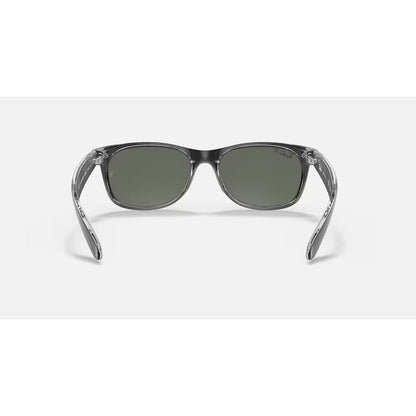 RAYBAN - NEW WAYFARER | Black on Transparent w/ Green Polarized
