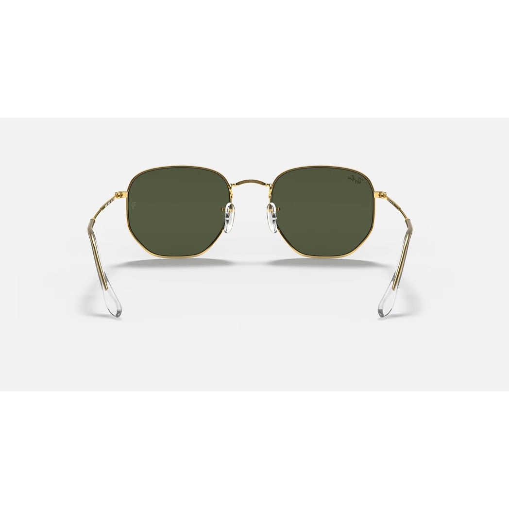 RAYBAN - HEXAGONAL | Polished Gold w/ Green