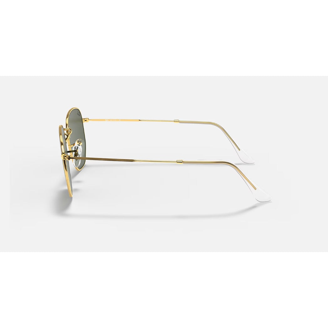 RAYBAN - HEXAGONAL | Polished Gold w/ Green