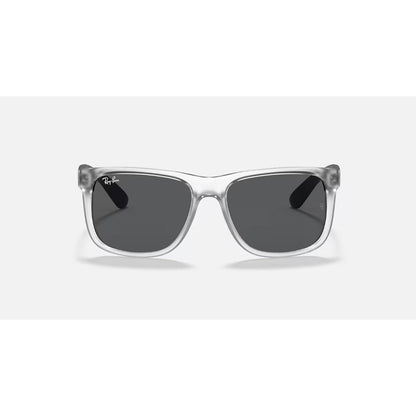 RAYBAN - JUSTIN | Rubber Transparent Grey w/ Grey