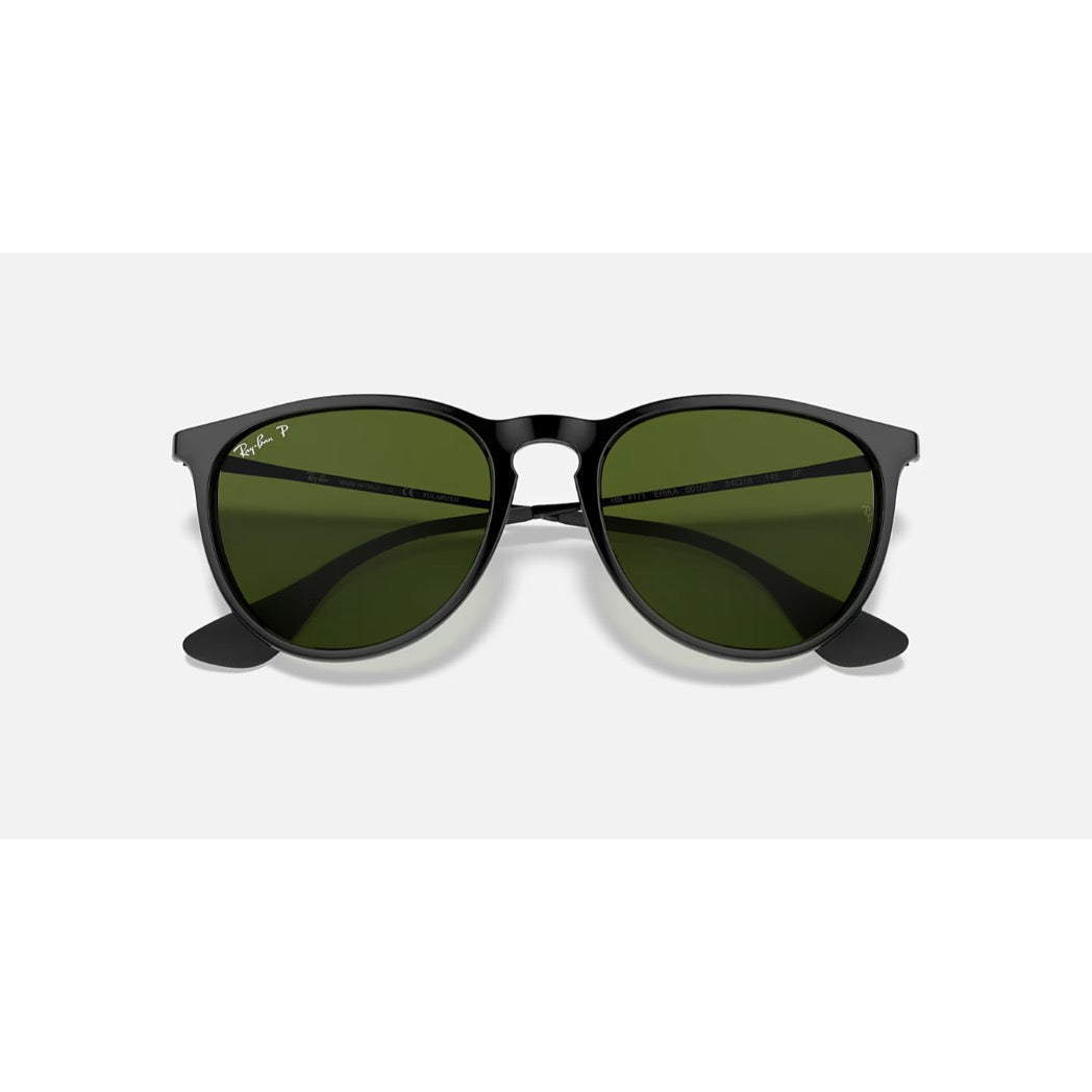 RAYBAN - ERIKA | Black w/ Green Polarized