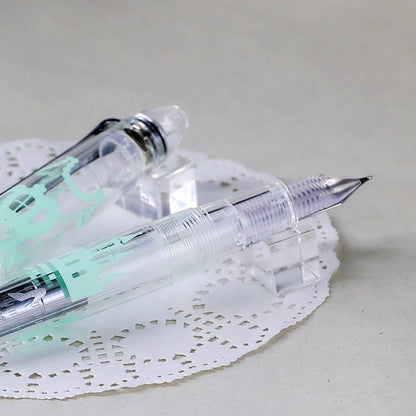 BUNGUBOX Original Fountain Pen - Cinderella's Slipper - Mint Green & Silver