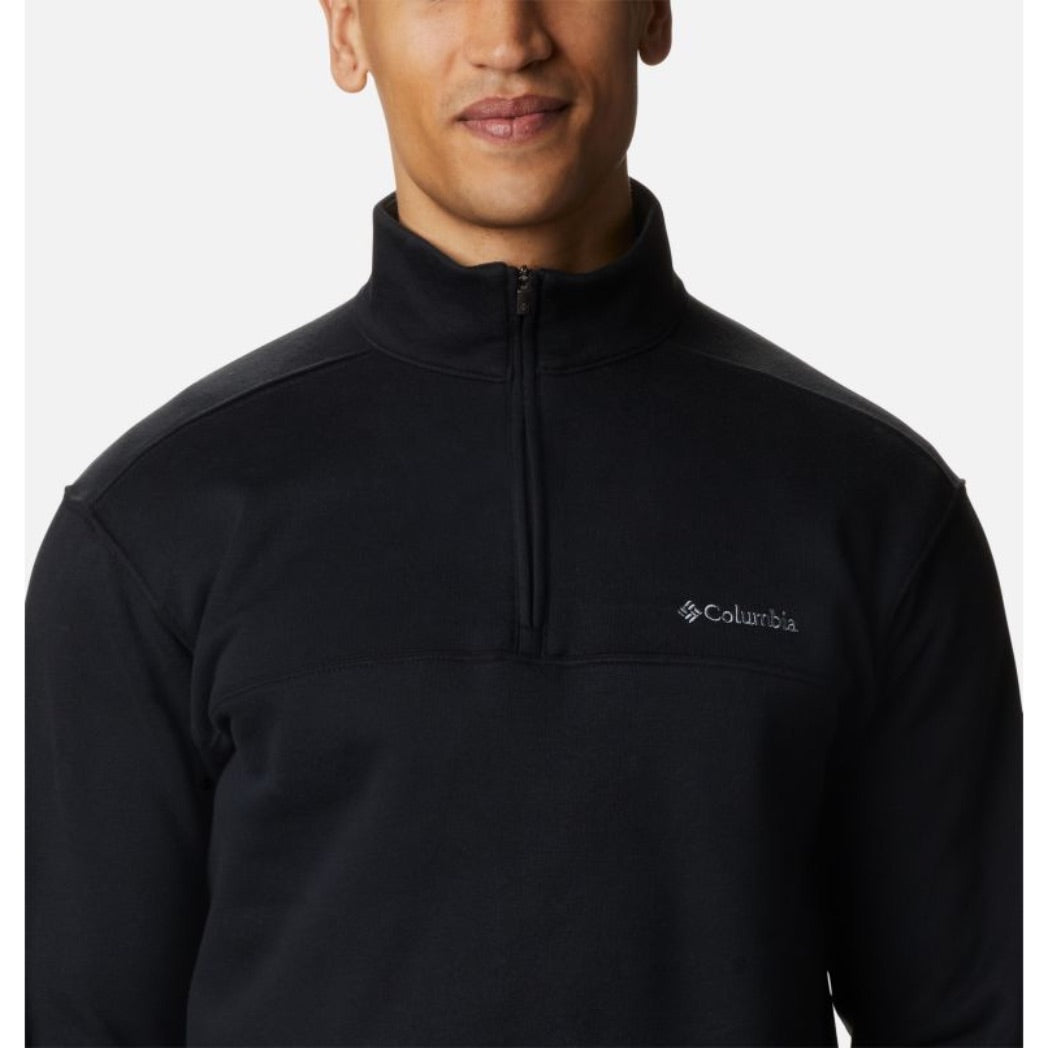 COLUMBIA - HART MOUNTAIN II HALF ZIP SWEATER | BLACK