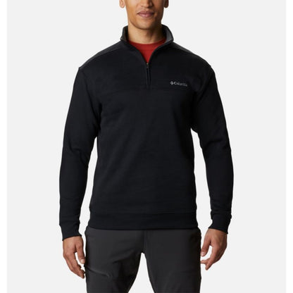 COLUMBIA - HART MOUNTAIN II HALF ZIP SWEATER | BLACK