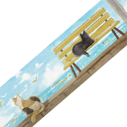 BGM Clear Tape - Foil Stamping - 2026 Summer Limited - Seaside & Cats