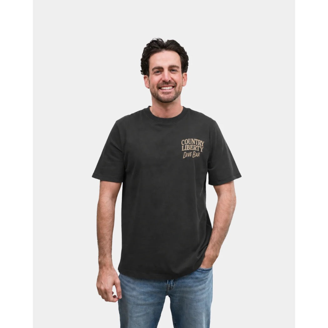 COUNTRY LIBERTY - GOOD TIMES NEVER DIE TEE | Black