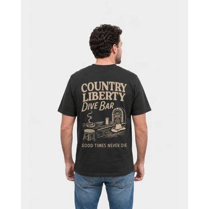 COUNTRY LIBERTY - GOOD TIMES NEVER DIE TEE | Black