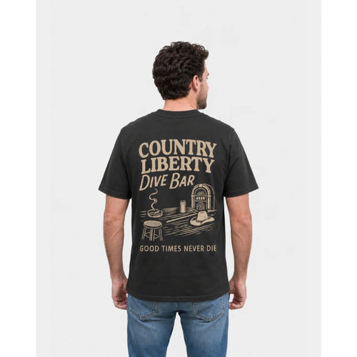 COUNTRY LIBERTY - GOOD TIMES NEVER DIE TEE | Black