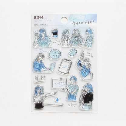 BGM Clear Stamp - Adult Girl - Office