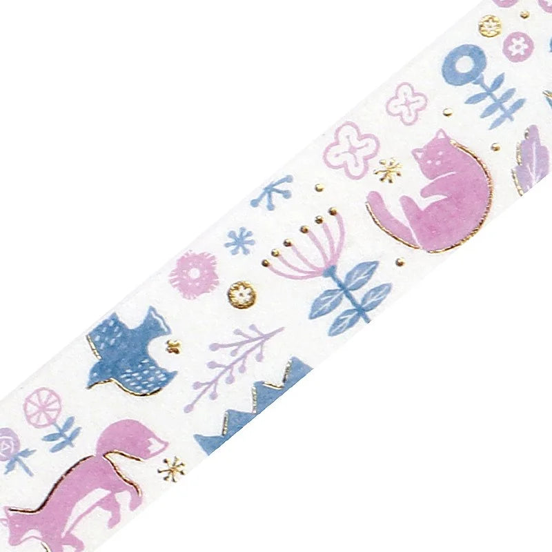 BGM Washi Tape - Foil Stamping Flower and Plant Notebook - Song of the Forest