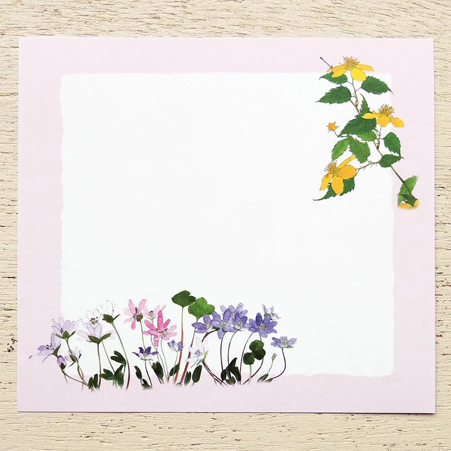 Cozyca - Yasuo Toyama Memo Pad - Flowers of the Season