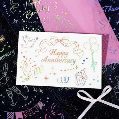 BGM - Foil Stamping Iride Sticker Sheets - Gift