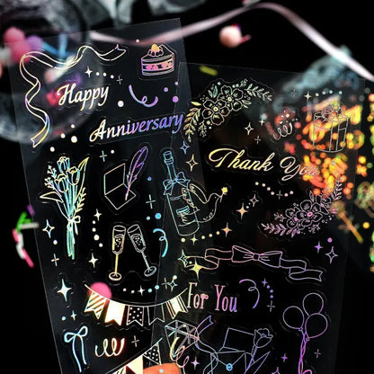 BGM - Foil Stamping Iride Sticker Sheets - Gift