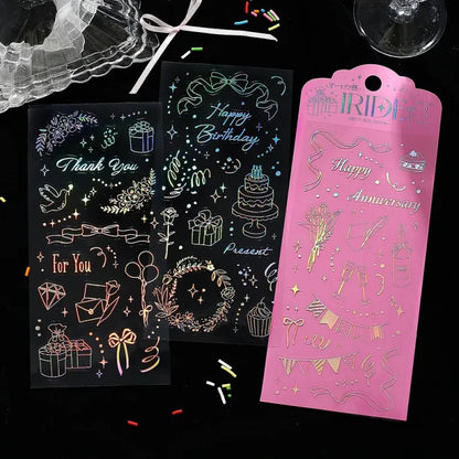 BGM - Foil Stamping Iride Sticker Sheets - Gift