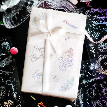 BGM - Foil Stamping Iride Sticker Sheets - Gift