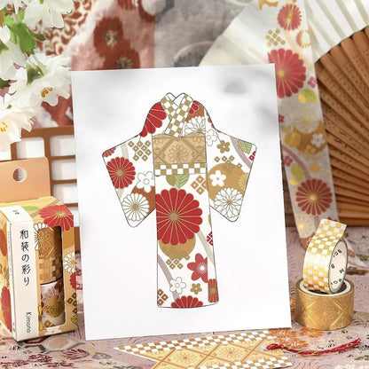 BGM Washi Tape Set - Foil Stamping - The Colors of Kimono - Set of 3