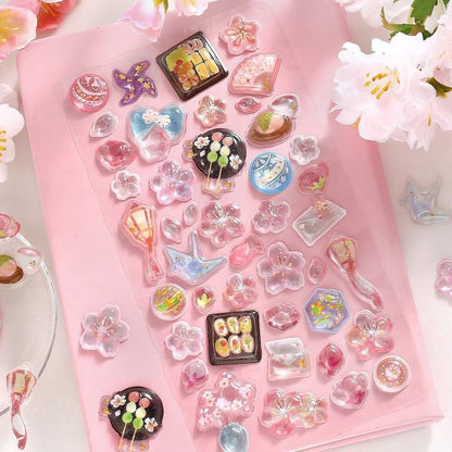 BGM 3D Sticker Sheet - Kyururun - Cherry Blossoms (Coming Soon)