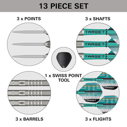 TARGET - 24g - Hydro SP 03 - Steel Tip Swiss Point - 90% Tungsten Darts