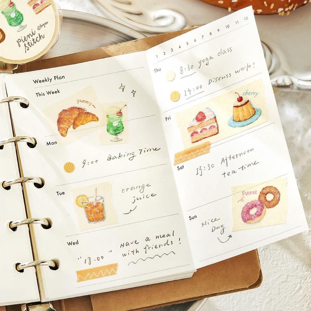 BGM Washi Tape - Foil Stamping - Pieni Stitch - Small Cafe