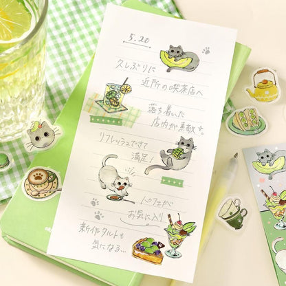 BGM Flake Sticker - Foil Stamping - Welcome, Meow!