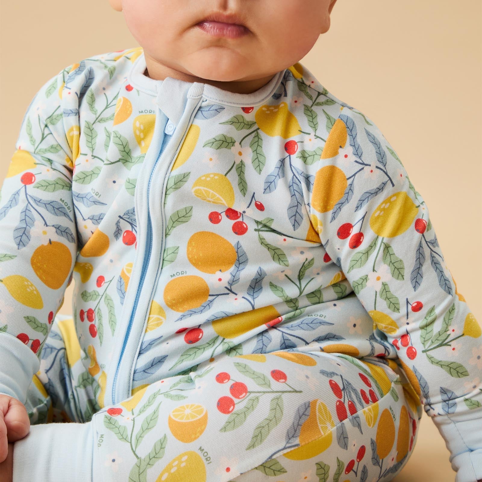 Citrus Summer Clever Zip Sleepsuit